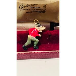 Vintage Celluloid Big Bad Wolf Cracker Jack Charm Prize Japan 1940's